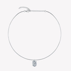 Mare Oval Mozanit Choker Kolye