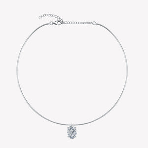 Mare Oval Mozanit Choker Kolye