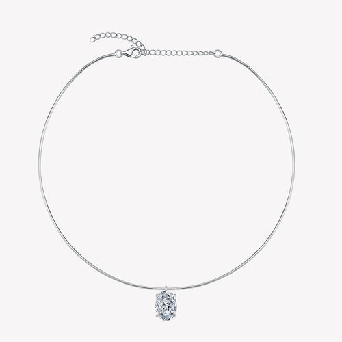 Mare Oval Mozanit Choker Kolye
