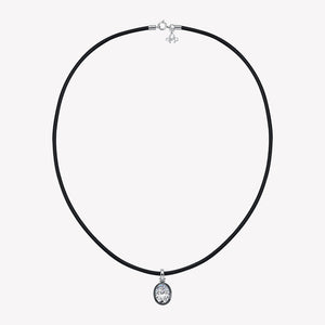 Duve Oval Taşlı İp Choker Kolye