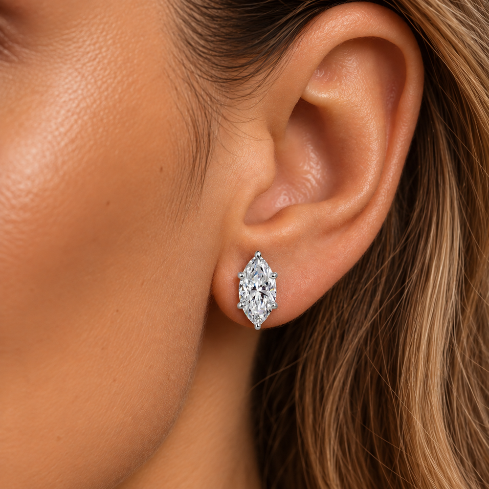 Velis Oval Tektaş Küpe