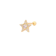 Yıldız Taşlı Tragus Küpe