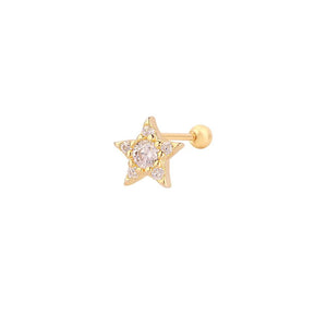Yıldız Taşlı Tragus Küpe